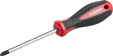 Отвертка ЗУБР &quot;МАСТЕР&quot;, Cr-v, эргономичная двухкомпонентная рукоятка, PZ2x100мм 25063-2-100_z02 купить в Губкинске