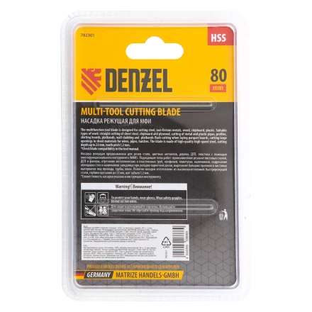 Насадка для МФИ отрезная полукруг Denzel 782301, HSS, по металлу и дереву, 80 мм х 1,2 мм, мелкий зуб купить в Губкинске