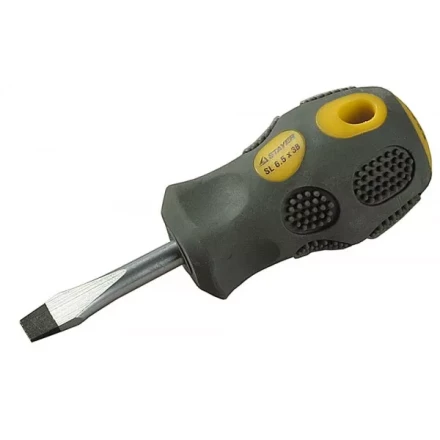 Отвертка STAYER &quot;PROFESSIONAL&quot; &quot;MAX-GRIP&quot; слесарная, Cr-V, намагниченная, SL 6,5х38мм 2580-38-6.0 G купить в Губкинске