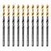 Сверло по металлу, 4 мм, HSS-Tin, Golden Tip, 10 шт. Denzel 717209 купить в Губкинске