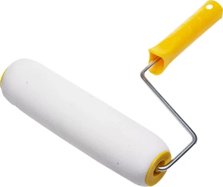 Валик &quot;СТРУКТУРНЫЙ ПОРОЛОН В ГОРОШЕК&quot; малярный в сборе, бюгель 6мм, 80x240мм, STAYER Profi 0367-24 купить в Губкинске