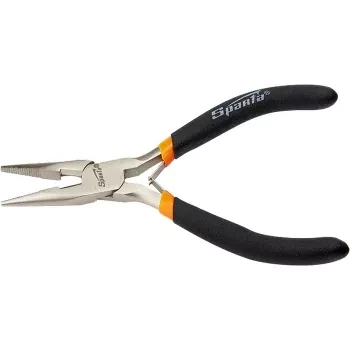 Длинногубцы Mini, 130 мм, никелированные, прямые, авторазжим  SPARTA 17820 купить в Губкинске