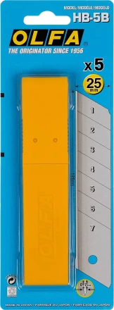 Лезвие OLFA сегментированное, 25х126х0,7мм, 5шт OL-HB-5B купить в Губкинске