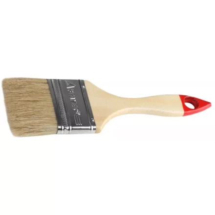 Кисть плоская STAYER &quot;UNIVERSAL-STANDARD&quot;, светлая натуральная щетина, деревянная ручка, 63мм 0101-063 купить в Губкинске