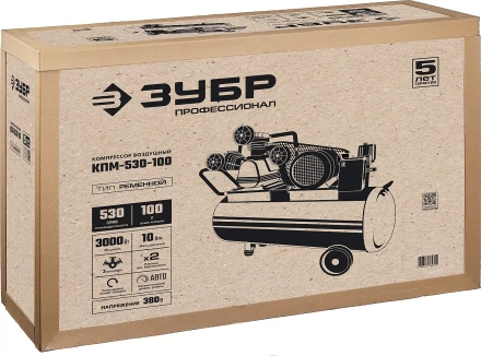 Компрессор электрический масляный КПМ-530-100 серия ПРОФЕССИОНАЛ купить в Губкинске