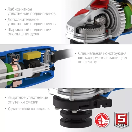 Машина углошлифовальная компактная УШМ-П115-750 серия ПРОФЕССИОНАЛ купить в Губкинске