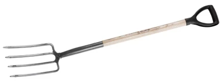 Вилы ЗУБР &quot;МАСТЕР&quot; ФАВОРИТ садовые, деревянный черенок из ясеня, пластиковая рукоятка, 280x180x1200мм 4-39562 купить в Губкинске