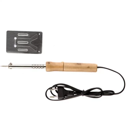 Паяльник с ручкой из дерева 40 Вт 220 В Sparta 913102 купить в Губкинске