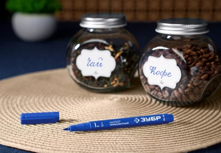 ЗУБР МП-100 синий, 1 мм перманентный маркер (06320-7) купить в Губкинске