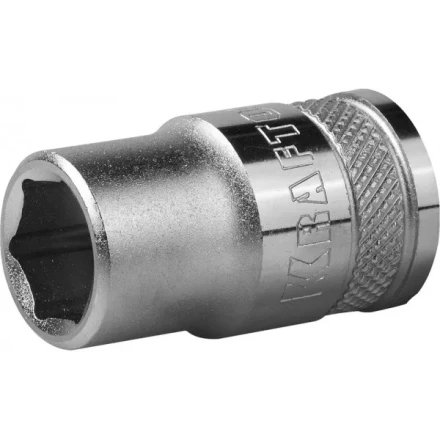 Торцовая головка KRAFTOOL &quot;INDUSTRIE QUALITAT&quot;, Cr-V, FLANK, хромосатинированная, 1/2&quot;, 12 мм 27805-12_z01 купить в Губкинске