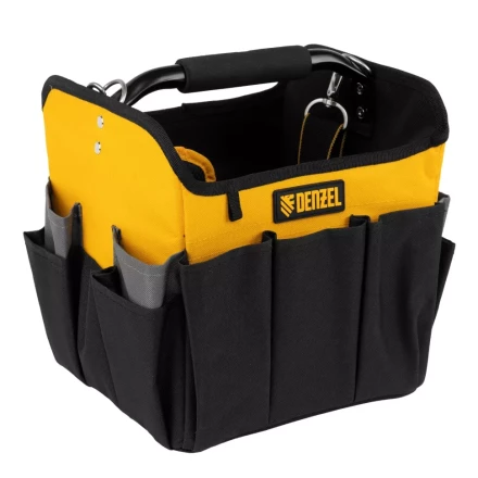 Переноска для инструмента, 260х240х300 мм, 22 кармана, наплечный ремень// Denzel 90294 купить в Губкинске