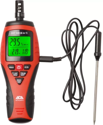 Измеритель влажности и температуры бесконтактный ADA ZHT 100 (6 in 1) купить в Губкинске