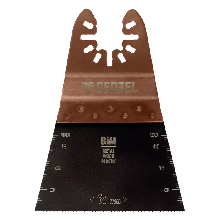 Насадка для МФИ режущая прямая, BiM, по металлу и дереву, 65 x 1.2 мм, мелкий зуб Denzel 782303 купить в Губкинске