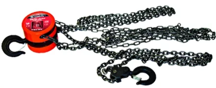 Таль цепная 1 т h  подъема 2.5 м расстояние между крюками 300 мм  MATRIX 519335 купить в Губкинске