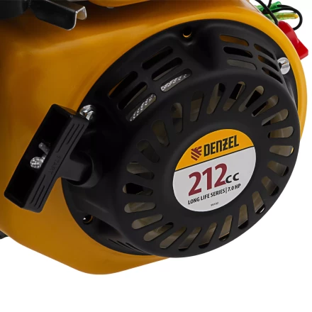 Двигатель бензиновый Denzel RX-17S, 7 л.с., 212 см3, горизонтальный вал шлиц 25 мм 95102 купить в Губкинске