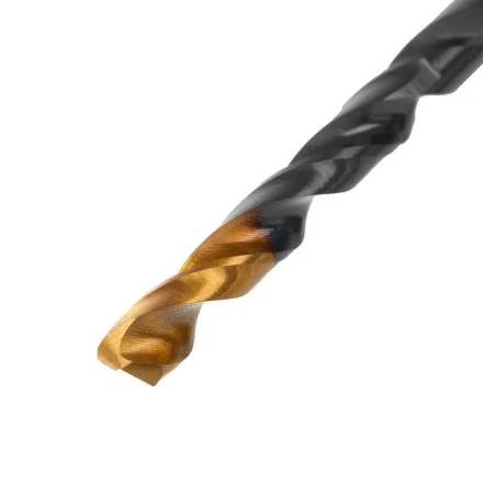 Сверло по металлу Denzel, 5 мм, HSS-Tin, Golden Tip, набор 10 шт., 717213 купить в Губкинске