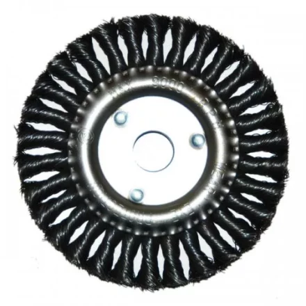 Щетка для УШМ Ф22,2/150 мм дисковая сталь витая Энкор 51585 купить в Губкинске