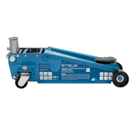 Домкрат гидравлический подкатной Stels 51139, 3 т, 120-450 мм, быстрый подъем, проф. купить в Губкинске