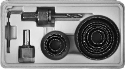 Набор STAYER &quot;MASTER&quot;: Коронки по дереву, d=11, 22, 29, 32, 35, 38, 44, 51, 64мм, 11шт 29600-H11 купить в Губкинске