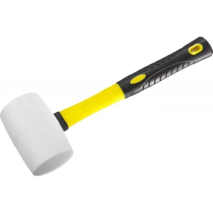 Киянка STAYER "PROFI" резиновая БЕЛАЯ, с фиберглассовой ручкой, 680г 20533-680 купить в Губкинске