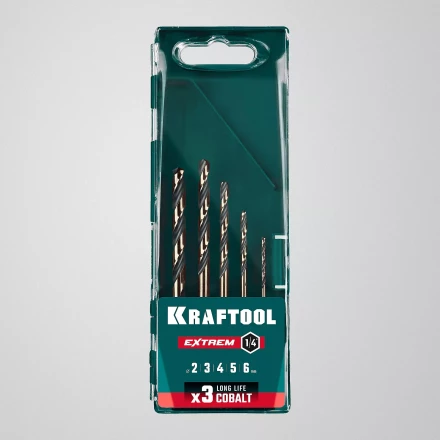 Набор сверл по металлу, хвостовик НЕХ-1/4, сталь М35-Со5% 29652-H5 купить в Губкинске