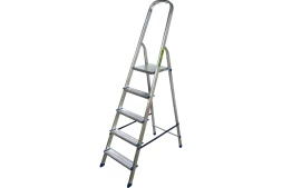 Стремянка 5 ступеней алюминиевая СИБРТЕХ 97715