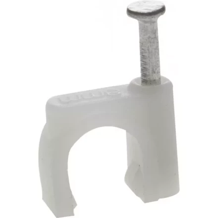 ЗУБР "МАСТЕР". Скоба-держатель для круглого кабеля, с оцинкованным гвоздем, 12 мм, 40 шт 45111-12 купить в Губкинске