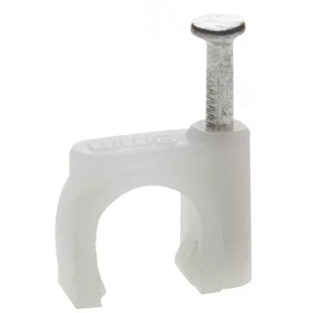 ЗУБР "МАСТЕР". Скоба-держатель для круглого кабеля, с оцинкованным гвоздем, 5 мм, 50 шт 45111-05 купить в Губкинске