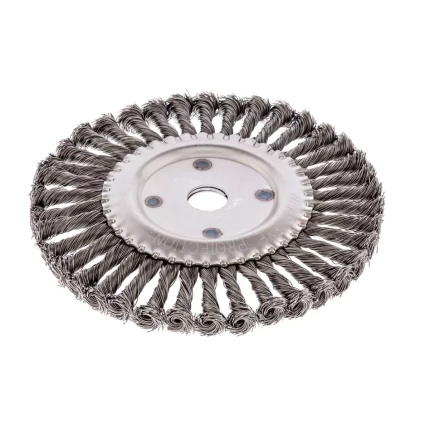 Щетка для УШМ 200 мм посадка 22,2 мм Плоская крученая проволока 0,5 мм Сибртех 746387 купить в Губкинске