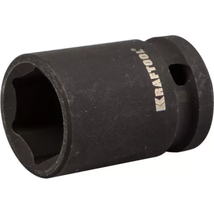 Торцовая головка KRAFTOOL &quot;INDUSTRIE QUALITAT&quot; ударная (1/2&quot;), FLANK, Cr-Mo, фосфатированная, 17 мм 27940-17_z01 купить в Губкинске