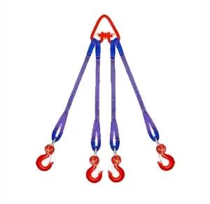 Строп текстильный четырехветвевой 4СТ 20 т  L=4 м  5:1 Звено РТ-3 купить в Губкинске