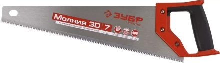 Ножовка универсальная (пила) ЗУБР МОЛНИЯ-3D 400 мм, 7TPI, 3D зуб, точный рез вдоль и поперек волокон, для средних заготовок из всех видов материалов 15077-40 купить в Губкинске