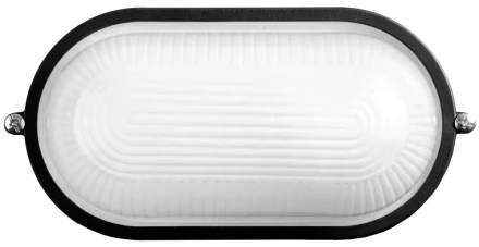 Светильник уличный СВЕТОЗАР влагозащищенный, овал, цвет черный, 60Вт SV-57201-B купить в Губкинске