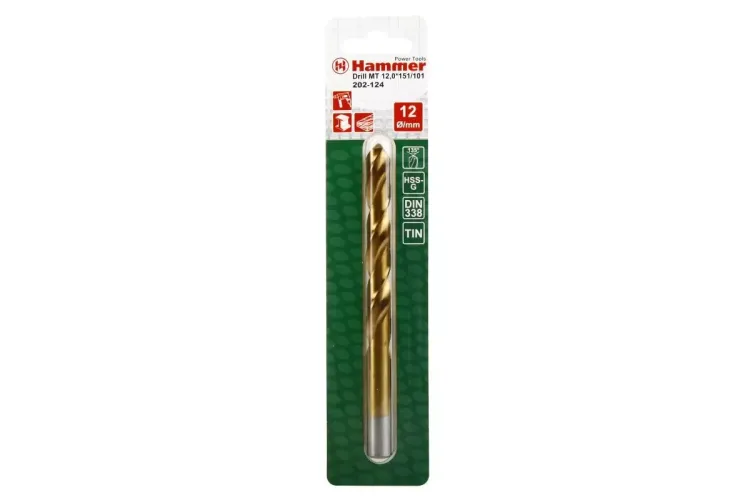 Сверло по металлу HAMMER Ф12х151мм (DR MT 12,0мм*151/101мм) купить в Губкинске
