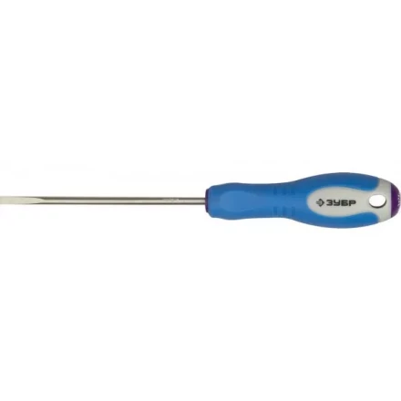 Отвертка ЗУБР, Cr-V сталь, трехкомпонентная рукоятка, цветовая индикация типа шлица, SL, 3,0x75мм 25251-3.0-075 купить в Губкинске
