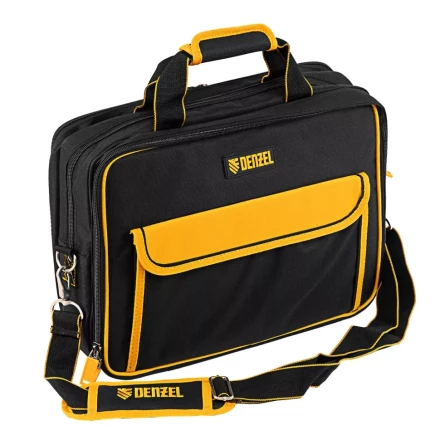 Сумка для инструмента, 400х170х300 мм, 3 отделения, 28 карманов, наплечный ремень// Denzel 90295 купить в Губкинске