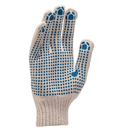 Перчатки трикотажные, с 2хПВХ точкой, 7 класс// Россия 67824 купить в Губкинске