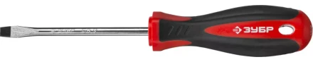 Отвертка ЗУБР &quot;МАСТЕР&quot;, Cr-v, эргономичная двухкомпонентная рукоятка, SL6,5x100мм 25061-6.5-100_z03 купить в Губкинске