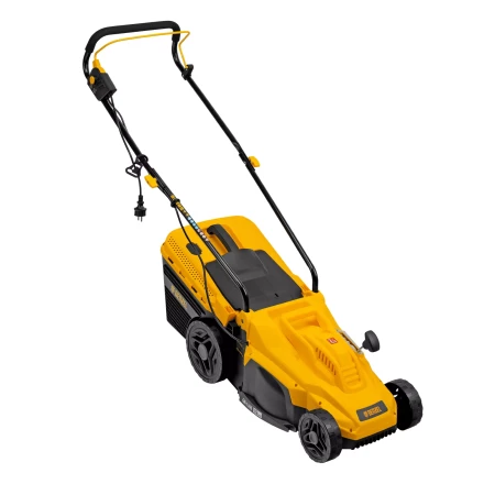 Газонокосилка электрическая GM-1300, 1300 Вт, шир. 32 см, 5 уров., травосб. 35 л Denzel 96627 купить в Губкинске