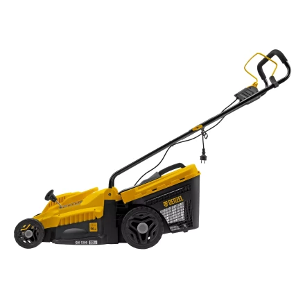 Газонокосилка электрическая GM-1300, 1300 Вт, шир. 32 см, 5 уров., травосб. 35 л Denzel 96627 купить в Губкинске