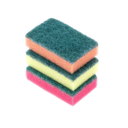 Губки для посуды Mini, 79 x 49 x 23 мм, 3шт, Россия Elfe 92349 купить в Губкинске