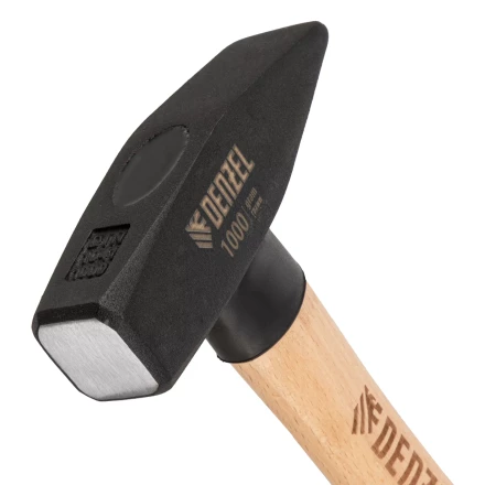 Молоток слесарный, 1000 г Denzel, кованый квадратный боек, буковая рукоятка 10437 купить в Губкинске