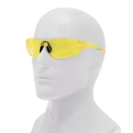Очки защитные открытые Denzel 89199, поликарбонатные, желтая линза купить в Губкинске