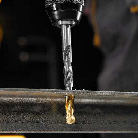 Набор сверл по металлу Denzel 723001, 1-10 мм, Р6М5-TiN, Golden Tip, 10 шт купить в Губкинске