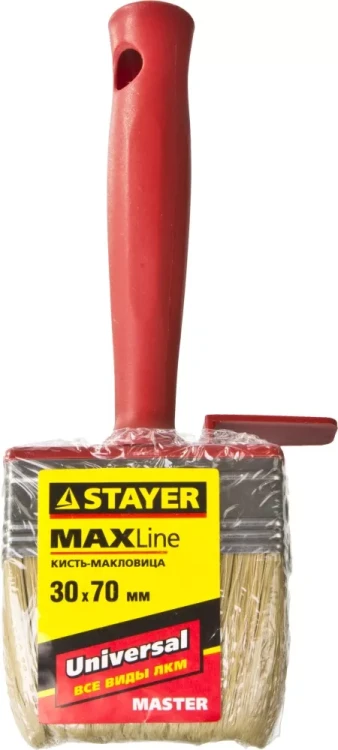 Макловица STAYER "MASTER" UNIVERSAL, светлая щетина, пластмассовый корпус, 3х7см 01824-07 купить в Губкинске