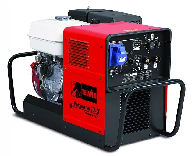 Инверторный сварочный бензогенератор Telwin MOTOINVERTER 204 CE двигатель HONDA купить в Губкинске