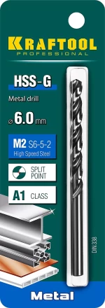 Сверла по металлу HSS-G Оберон 29651-6 купить в Губкинске