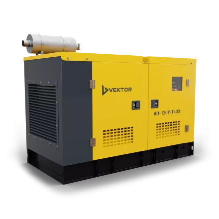 Дизельный генератор Vektor AD-120Y-T400 в шумозащитном кожухе купить в Губкинске