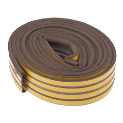 Уплотнитель 12 м профиль "P" коричневый СИБРТЕХ 93946