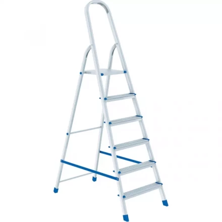 Стремянка 6 ступеней алюминиевая СИБРТЕХ 97716 купить в Губкинске